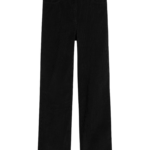 Totême Straight Cord Trousers Black - Pants - Scandinavian Minimalist Luxury at Luxury Shoes 