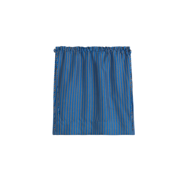 Totême Striped Mini Skirt Blue/Navy - Skirts - Scandinavian Minimalist Luxury at Luxury Shoes 