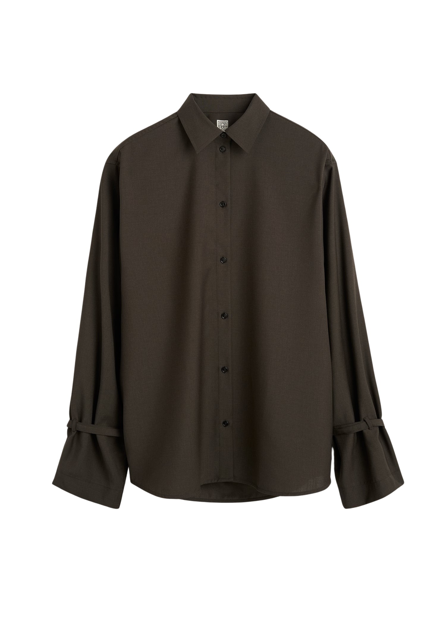 Toteme-Tie-Cuff-Shirt-Pepper37492_nobg Totême Tie-Cuff Shirt Pepper - Tops - Scandinavian Minimalist Luxury at Luxury Shoes