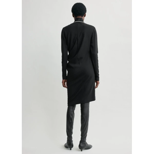 Totême Twist Dress Black - Dresses - Scandinavian Minimalist Luxury at Luxury Shoes 