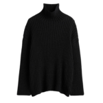Totême Whipstitch Knit Black - Knitwear - Scandinavian Minimalist Luxury at Luxury Shoes 