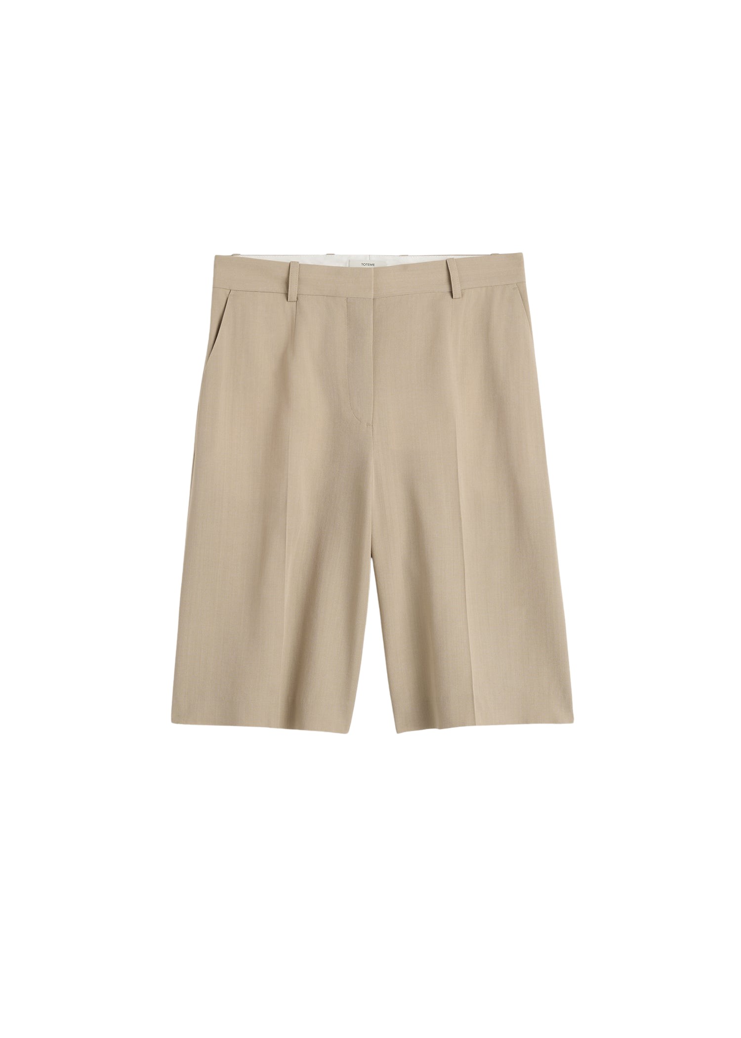 Toteme-Wide-Tailored-Shorts-Overcast-Beige95862_nobg Totême Wide Tailored Shorts Overcast Beige - Shorts - Scandinavian Minimalist Luxury at Luxury Shoes