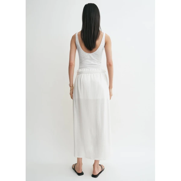 Totême Wrap Skirt Off-White - Skirts - Scandinavian Minimalist Luxury at Luxury Shoes 