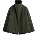 Totême Zipped Country Jacket Forest - Jackets - Scandinavian Minimalist Luxury at Luxury Shoes 