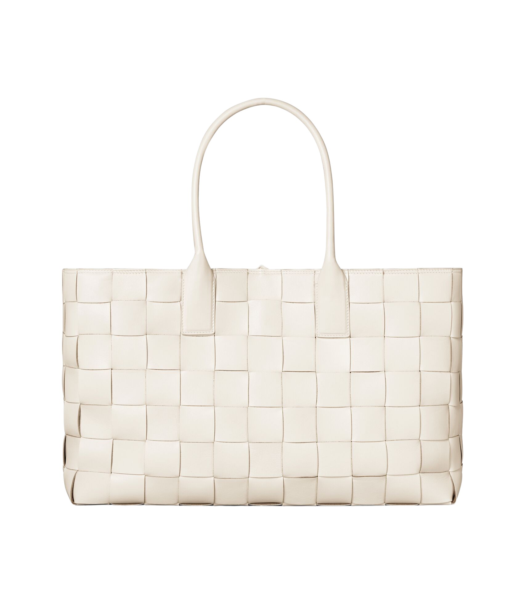 White-Maxi-Intreccio-Tote-in-White-coveti35825_nobg Khaite Maxi Intreccio Tote in White - White Totes & Top-Handle Bags - The Lotus Tote Bag - Shop at Luxury Shoes