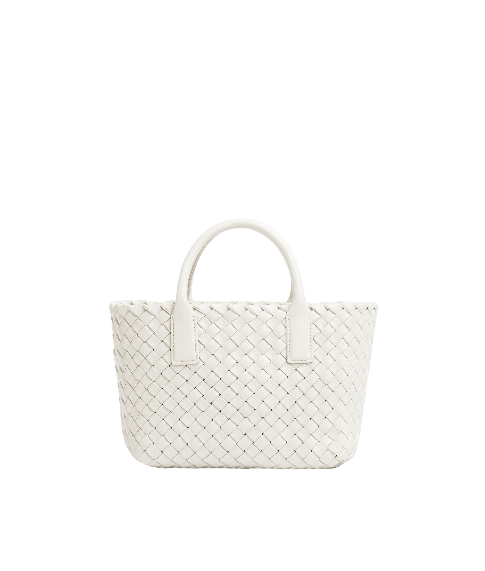 White-Mini-Cabat-in-White-coveti63433_nobg Khaite Mini Cabat in White - White Mini Bags - The Lotus Tote Bag - Shop at Luxury Shoes
