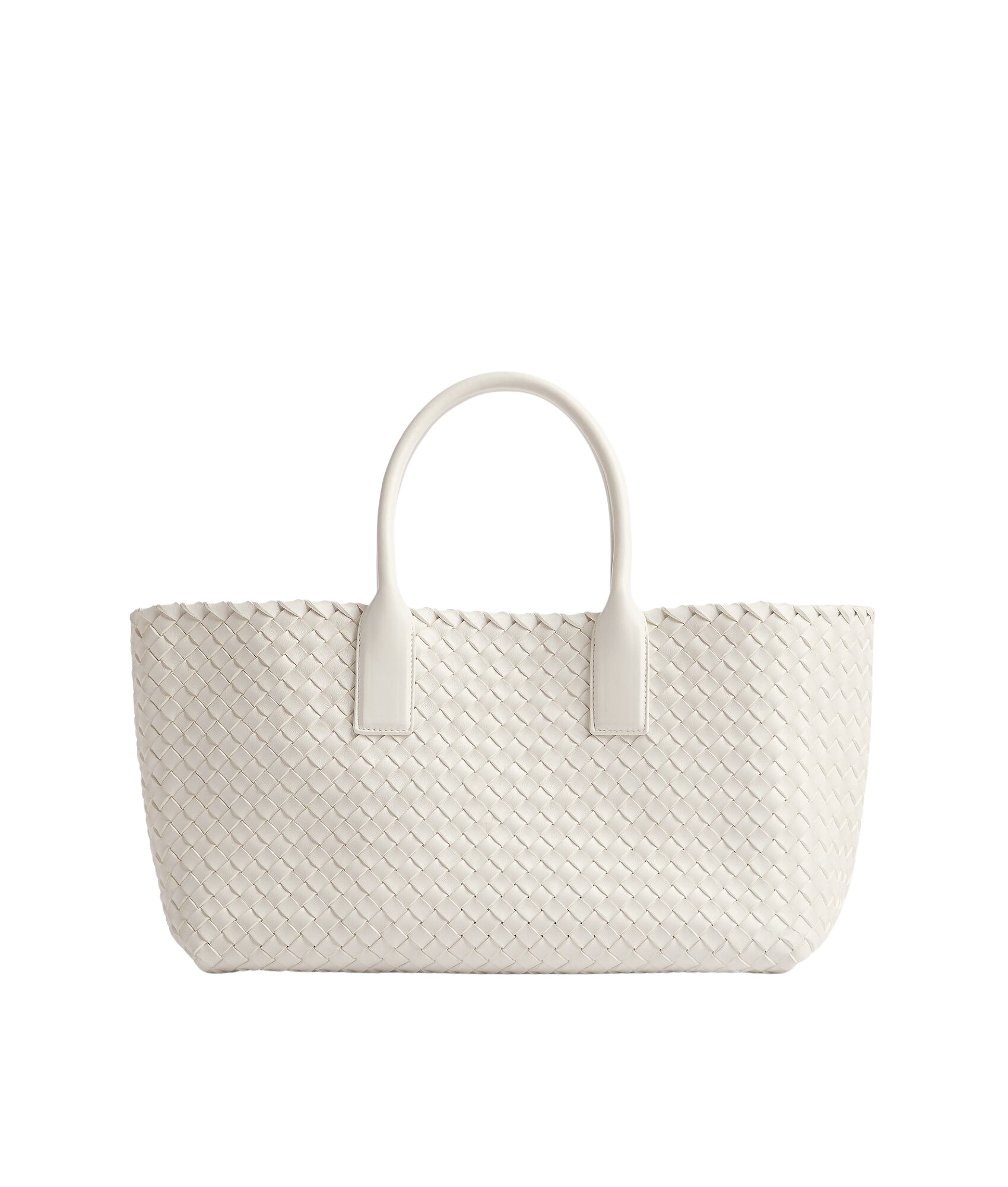 White-Small-Cabat-in-White-coveti59297_nobg Khaite Small Cabat in White - White Totes & Top-Handle Bags - The Lotus Tote Bag - Shop at Luxury Shoes