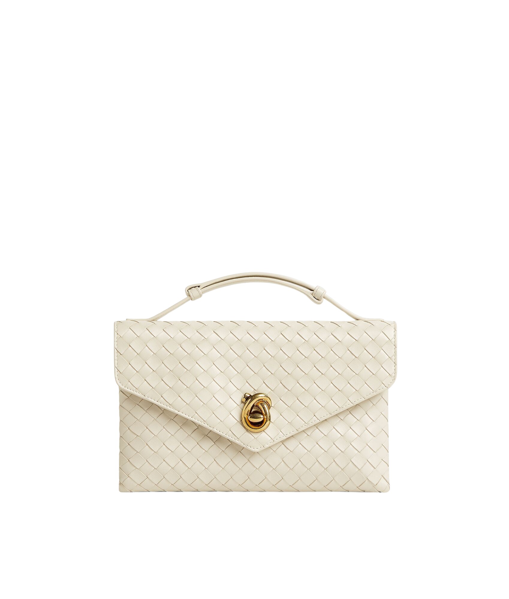 White-Womens-Knot-Lock-in-Sea-salt-coveti88176_nobg Khaite Women's Knot Lock in Sea salt - White Clutch Bags - The Lotus Tote Bag - Shop at Luxury Shoes