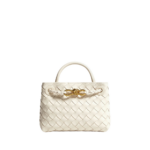 Khaite Women's Mini Andiamo in Sea salt - White Mini Bags - The Lotus Tote Bag - Shop at Luxury Shoes 