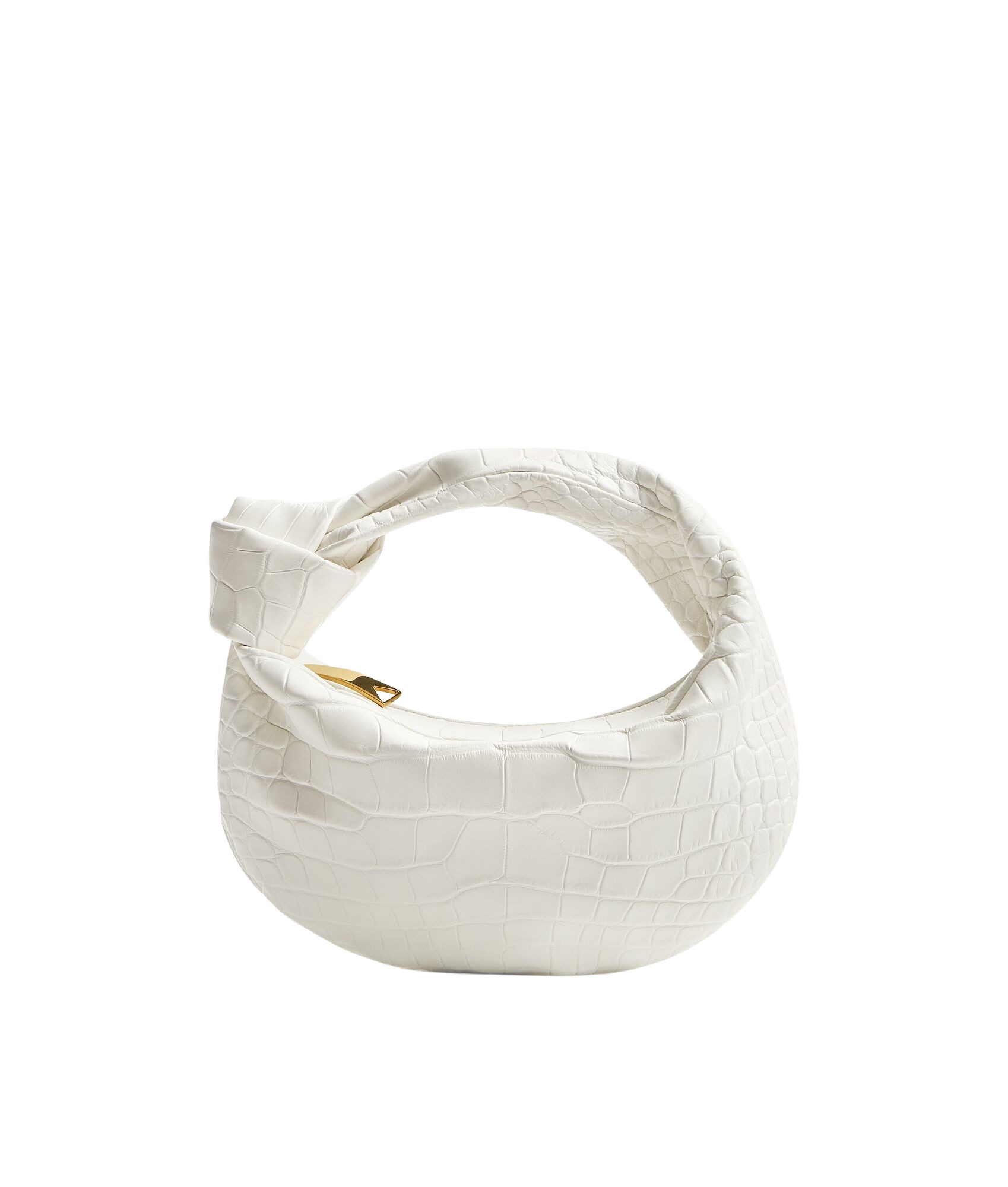 White-Womens-Mini-Jodie-in-White-coveti31955_nobg Khaite Women's Mini Jodie in White - White Mini Bags - The Lotus Tote Bag - Shop at Luxury Shoes