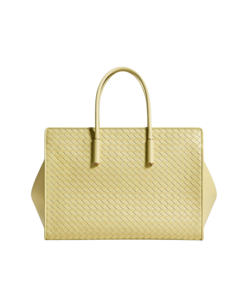 Khaite Women's Barbara Tote in Butter yellow - Yellow Totes & Top-Handle Bags - The Lotus Tote Bag - Shop at Luxury Shoes 
