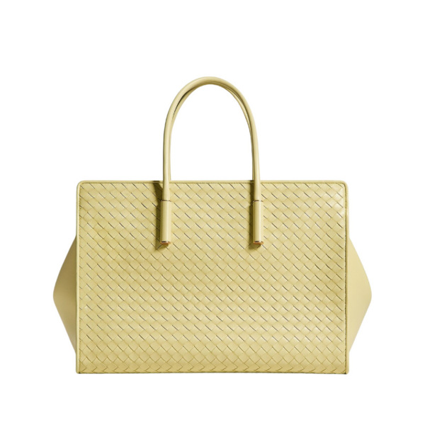 Khaite Women's Barbara Tote in Butter yellow - Yellow Totes & Top-Handle Bags - The Lotus Tote Bag - Shop at Luxury Shoes 