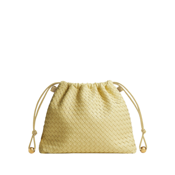 Khaite Women's Dustbag  in Butter yellow - Yellow Shoulder & Crossbody Bags - The Lotus Tote Bag - Shop at Luxury Shoes 