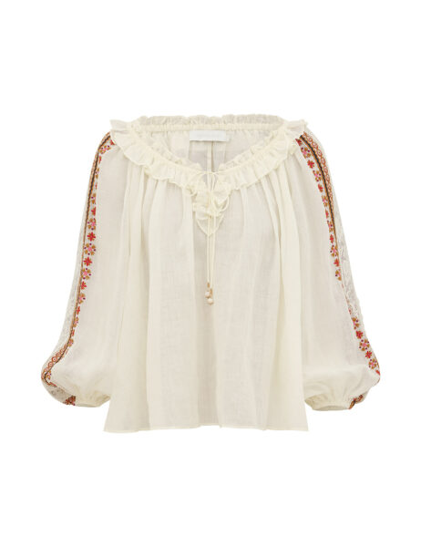 Elevate your elegance in this Zimmermann Tops available now at Luxury Shoes 