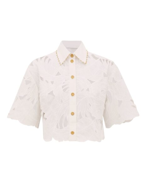Elevate your elegance in this Zimmermann Tops available now at Luxury Shoes 