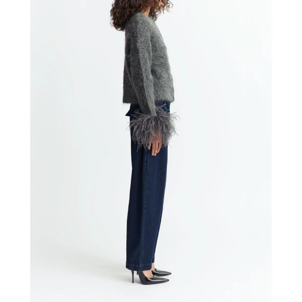 Elevate your elegance in this 16 Arlington Knitwear from the luxury feather dress edit
