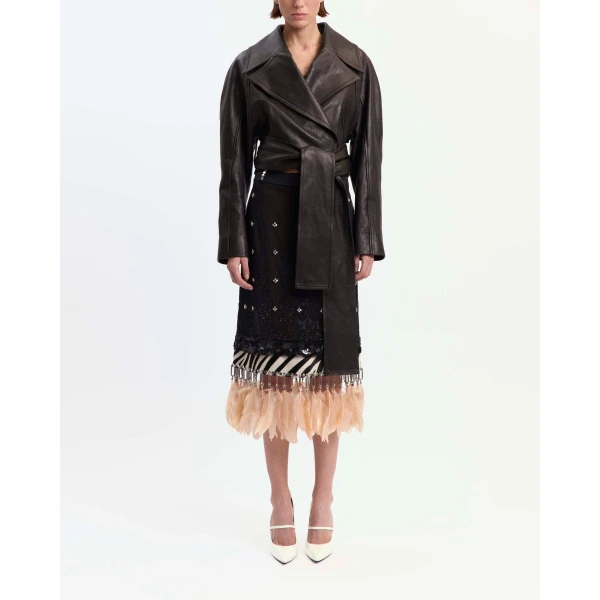 Elevate your elegance in this 16 Arlington Skirts from the luxury feather dress edit
