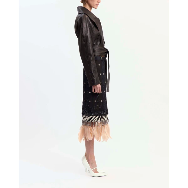 Elevate your elegance in this 16 Arlington Skirts from the luxury feather dress edit