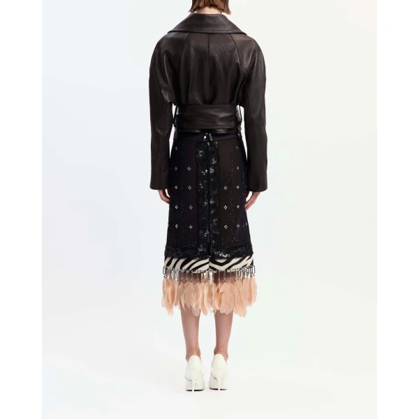 Elevate your elegance in this 16 Arlington Skirts from the luxury feather dress edit