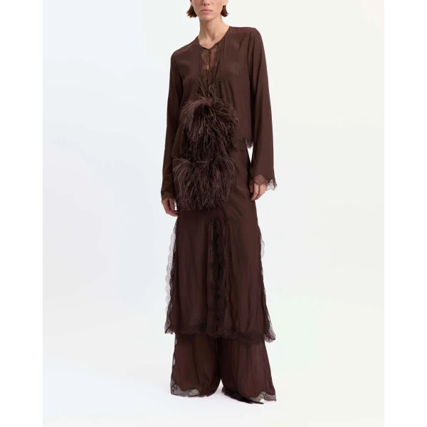 Elevate your elegance in this 16 Arlington Knitwear from the luxury feather dress edit