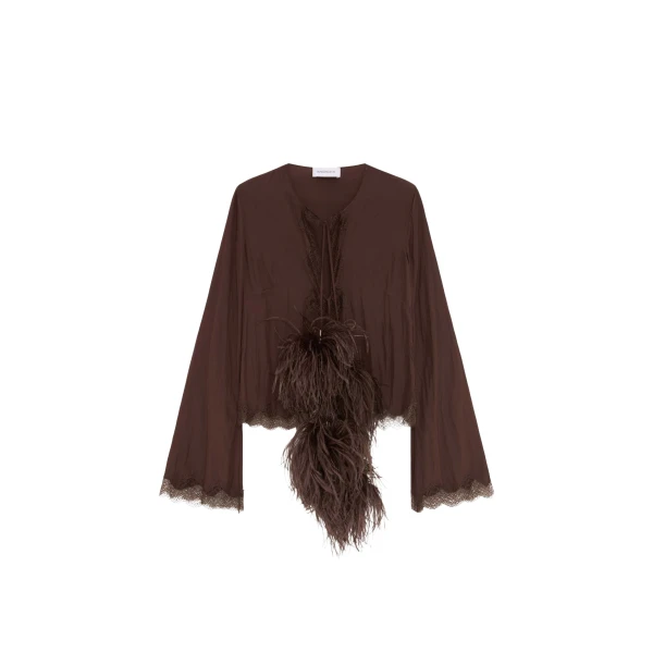 Elevate your elegance in this 16 Arlington Knitwear from the luxury feather dress edit