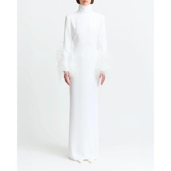 Elevate your elegance in this 16 Arlington Dresses from the luxury feather dress edit