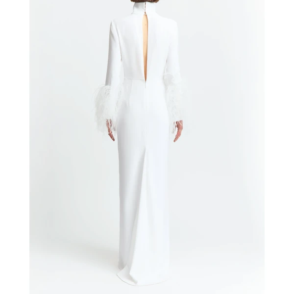 Elevate your elegance in this 16 Arlington Dresses from the luxury feather dress edit