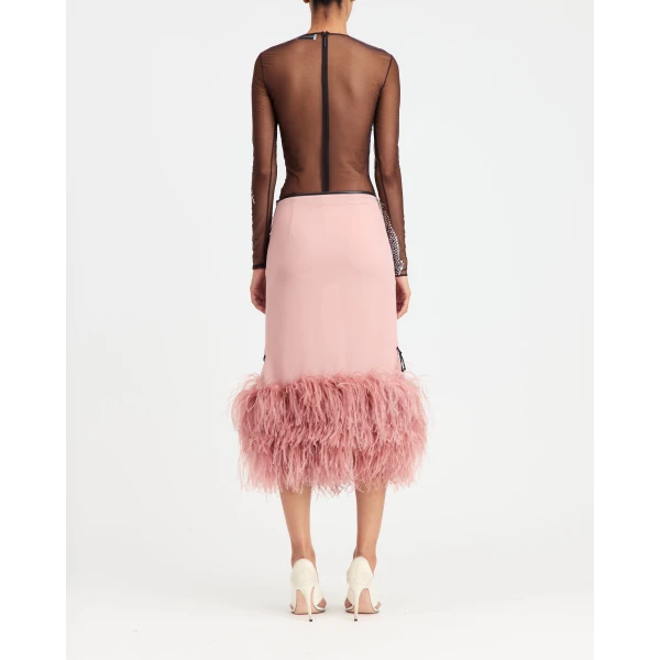 Elevate your elegance in this 16 Arlington Tops from the luxury feather dress edit