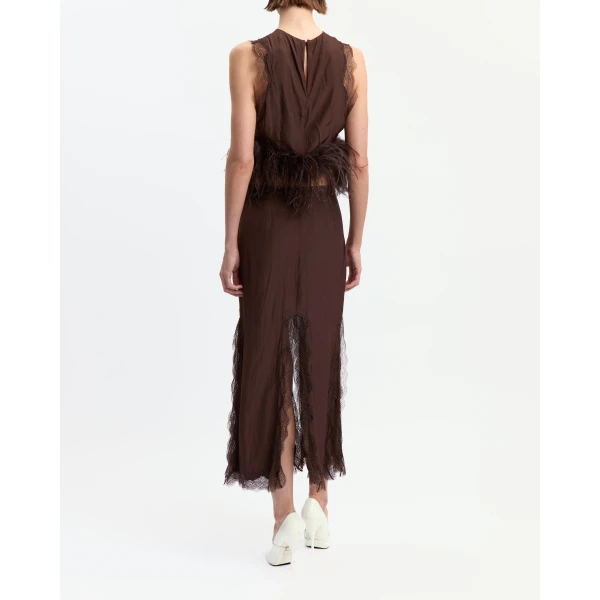 Elevate your elegance in this 16 Arlington Tops from the luxury feather dress edit