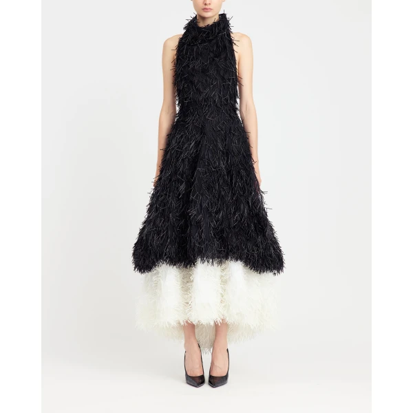 Elevate your elegance in this 16 Arlington Dresses from the luxury feather dress edit