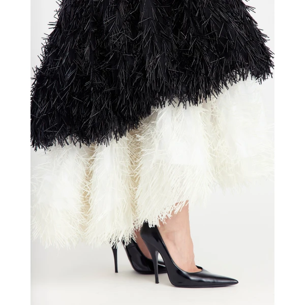 Elevate your elegance in this 16 Arlington Dresses from the luxury feather dress edit