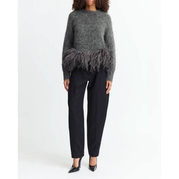 Elevate your elegance in this 16 Arlington Knitwear from the luxury feather dress edit