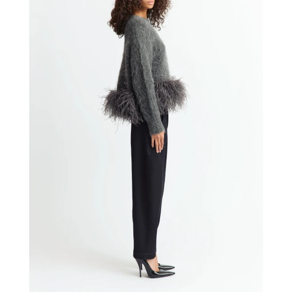 Elevate your elegance in this 16 Arlington Knitwear from the luxury feather dress edit