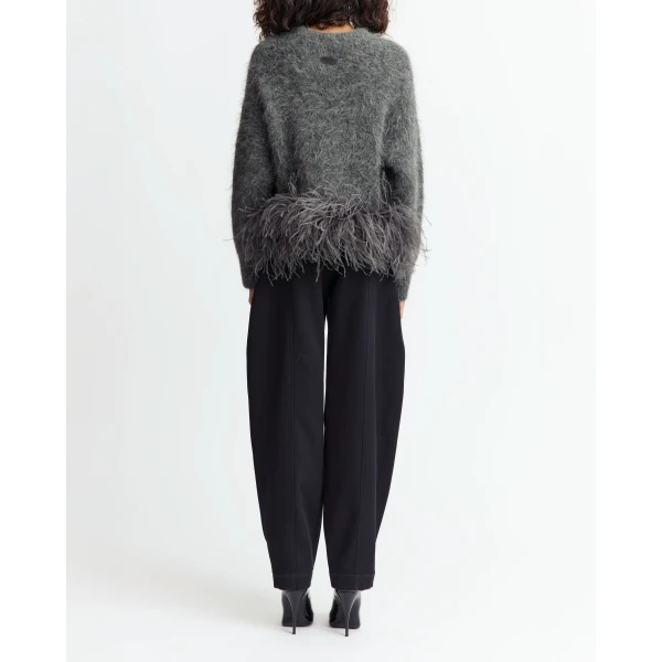 Elevate your elegance in this 16 Arlington Knitwear from the luxury feather dress edit
