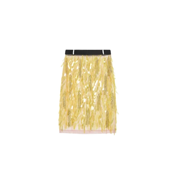 Elevate your elegance in this 16 Arlington Skirts from the luxury feather dress edit