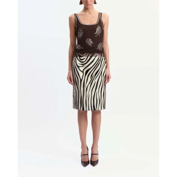 Elevate your elegance in this 16 Arlington Tops from the luxury feather dress edit