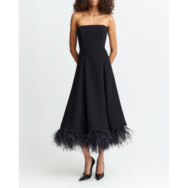 Elevate your elegance in this 16 Arlington Dresses from the luxury feather dress edit