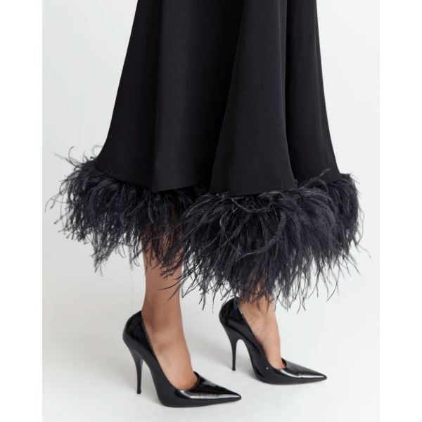 Elevate your elegance in this 16 Arlington Dresses from the luxury feather dress edit