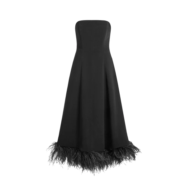 Elevate your elegance in this 16 Arlington Dresses from the luxury feather dress edit