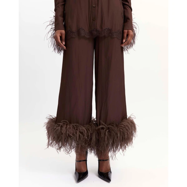 Elevate your elegance in this 16 Arlington Pants from the luxury feather dress edit