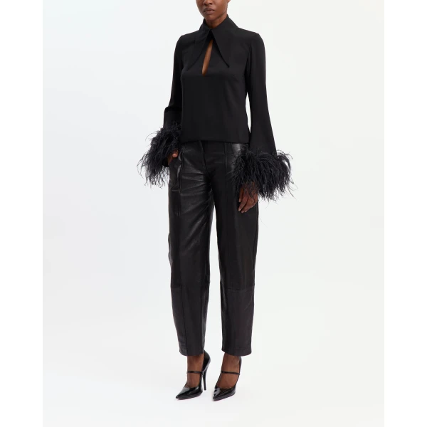 Elevate your elegance in this 16 Arlington Tops from the luxury feather dress edit
