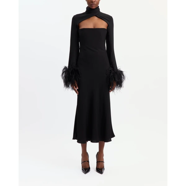 Elevate your elegance in this 16 Arlington Dresses from the luxury feather dress edit
