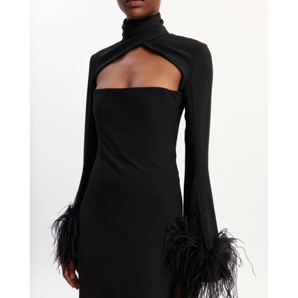 Elevate your elegance in this 16 Arlington Dresses from the luxury feather dress edit