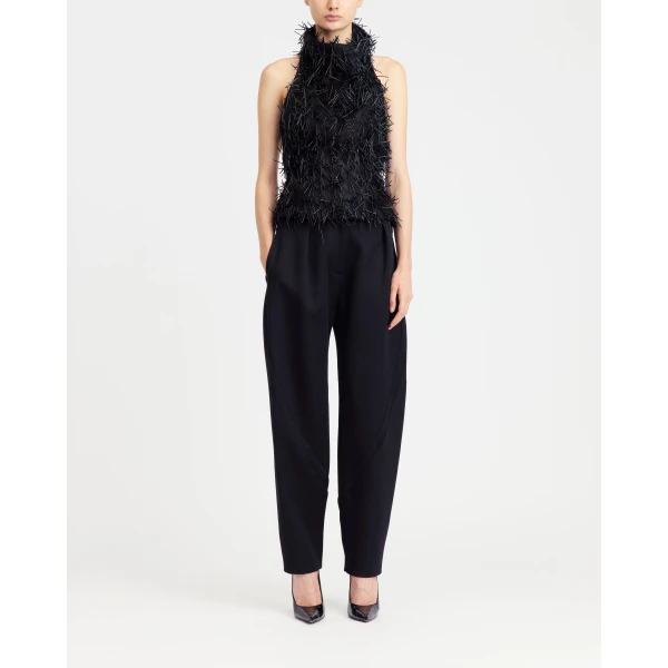 Elevate your elegance in this 16 Arlington Tops from the luxury feather dress edit