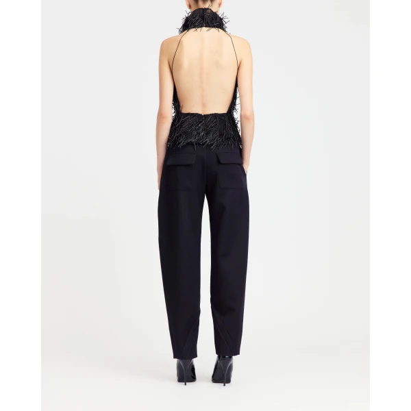 Elevate your elegance in this 16 Arlington Tops from the luxury feather dress edit