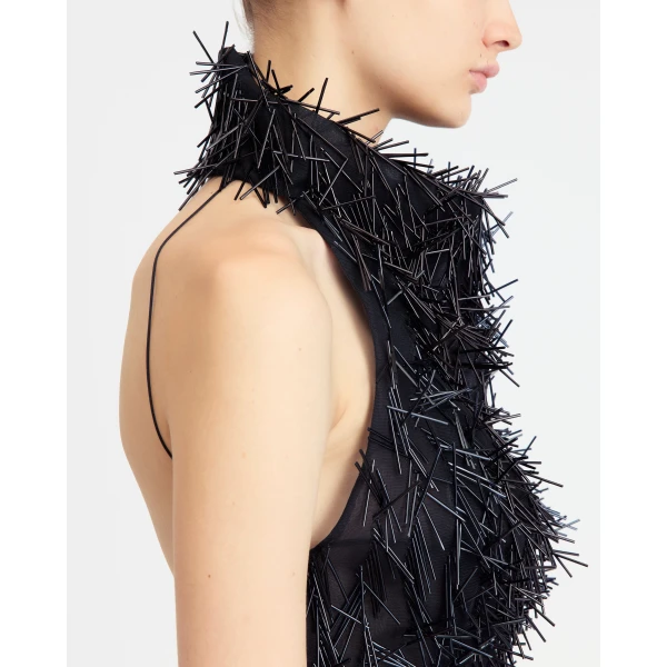 Elevate your elegance in this 16 Arlington Tops from the luxury feather dress edit