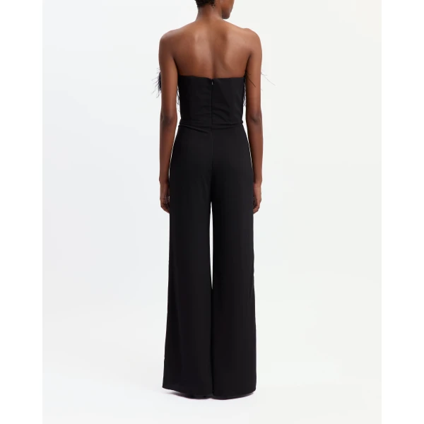 Elevate your elegance in this 16 Arlington Jumpsuit from the luxury feather dress edit