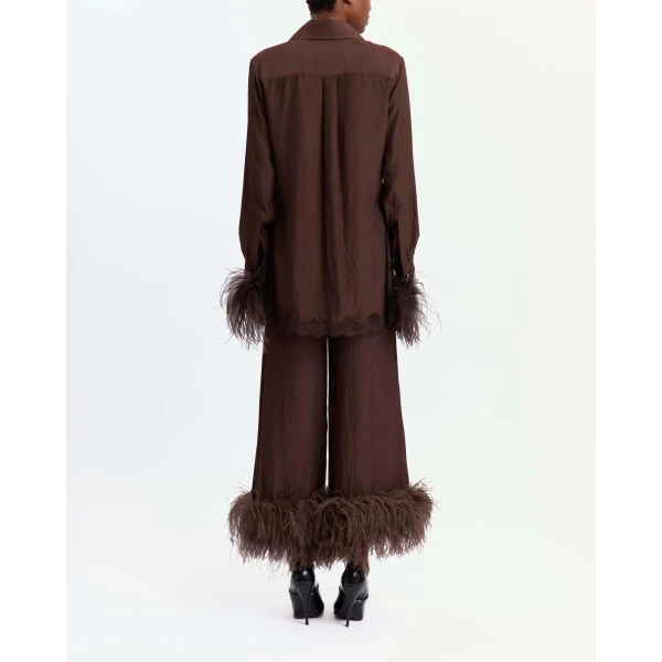 Elevate your elegance in this 16 Arlington Tops from the luxury feather dress edit