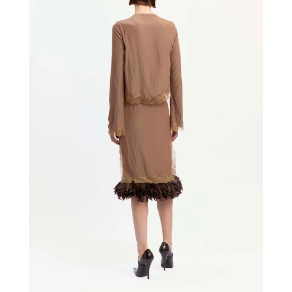 Elevate your elegance in this 16 Arlington Skirts from the luxury feather dress edit