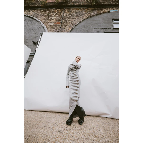 Light Grey Melange skirt